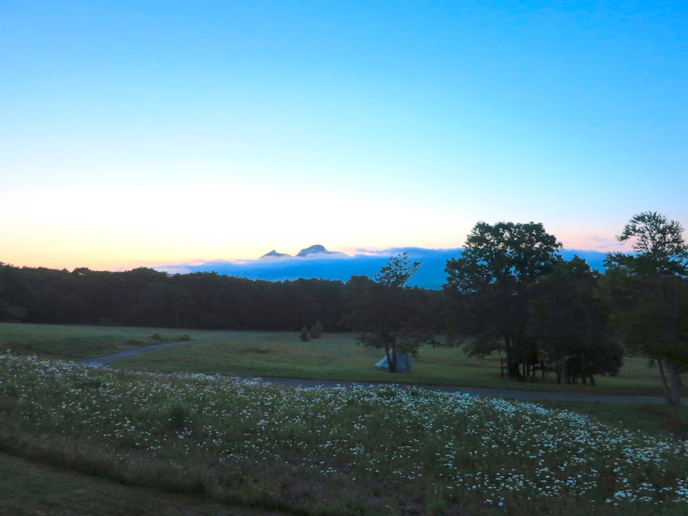 函館の朝日スポット-朝日が昇る前